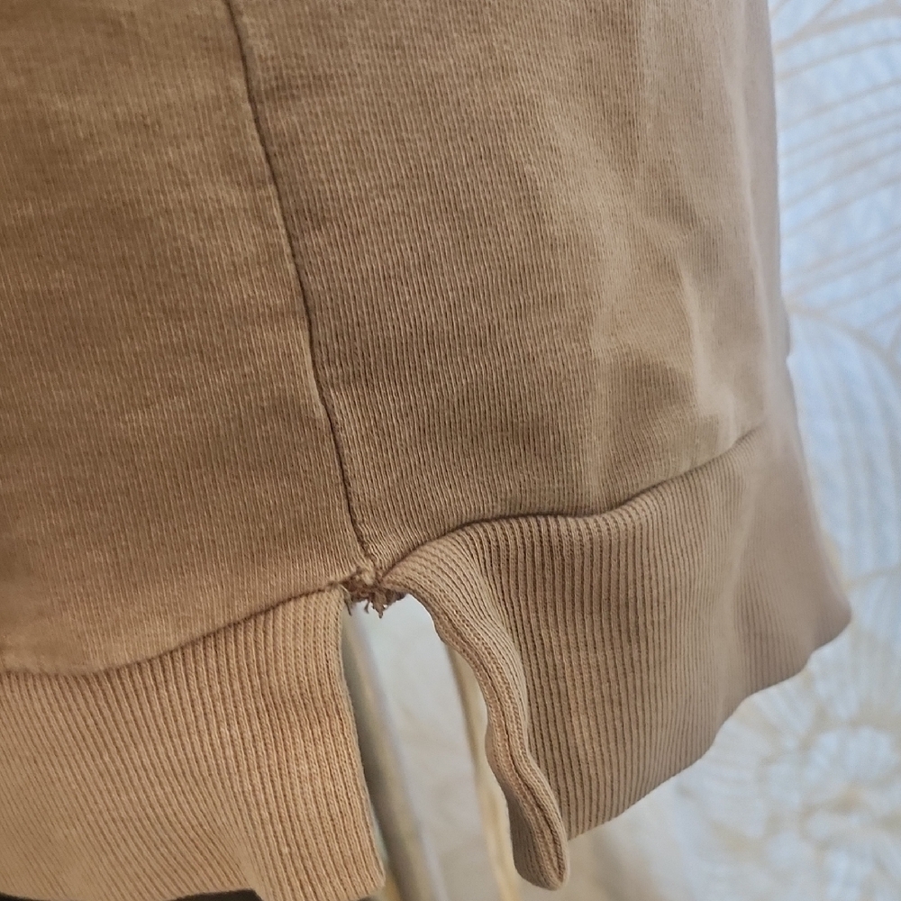 Double Zero Taupe Streetwear Minimalist Tunic Top/Dress Size Large - Picture 12 of 12